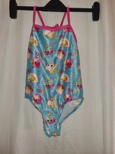 Gorgeous Blue Pink SHOPKINS swimming bathing costume suit age 7 8 Years - Picture 1 of 2