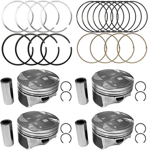 Engine Piston Ring Set Standard, Engine Piston & Pin & Snap Ring Fit for Hyundai - Picture 1 of 5