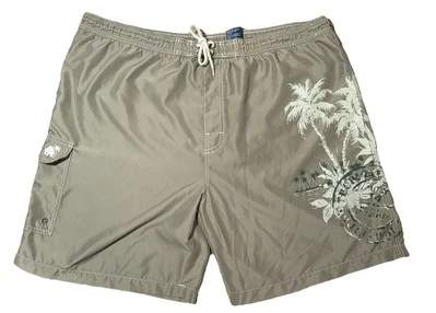 Pantalones Cortos de Tablero Para Hombre XL Caribbean Joe Verde Palmera Gráfico Forrados Island Sup Co. Foto 1 de 4