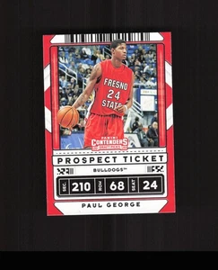 2020 Panini Contenders Draft Picks #19 Paul George Basketball Card Fresno State - Picture 1 of 2