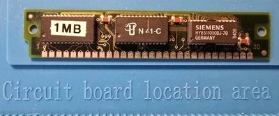 1MB 30-Pin SIMM RAM (UNKNOWN SPECS, Parity) – Tested - Image 1 of 2