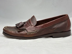 Kaum getragen TRASK Bozeman Montana Bison Leder Kilty Quaste Halbschuhe Herren 11 1/2W - Bild 1 von 6