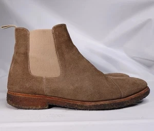 Taft hellbraune Wildleder Chelsea Boots Kreppsohle Gr. 43 EU 10 US - Bild 1 von 10