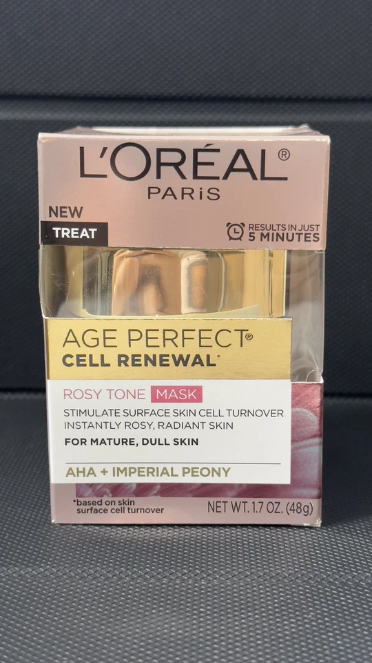 L'Oréal Paris Skincare Age Cell Renewal Rosy Tone Face Mask With AHA and
