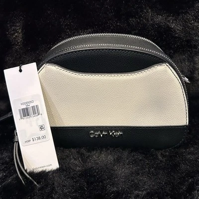 Calvin Klein Black And White Purse - Image 1 of 4