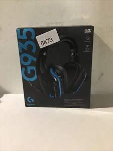 Zestaw słuchawkowy do gier Logitech G935 z pałąkiem na głowę - czarny/niebieski - Zdjęcie 1 z 3