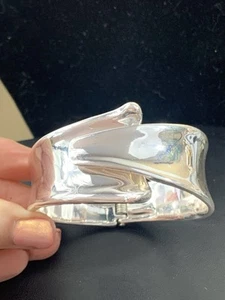 RLM Robert Lee Morris Soho Silber Clamper Manschette Armband Modernist Design M14 - Bild 1 von 9