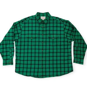 Camisa Guía De Colección CC Filson Alaskan Para Hombres 3XL XXXL Franela Pesada a Cuadros Verde - Imagen 1 de 12