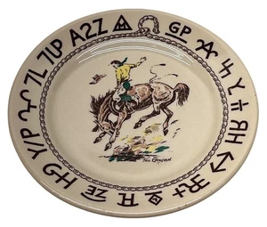 Plato de ensalada de pan y mantequilla Wallace China Westward Ho Rodeo Till Goodan 7 1/8" - Imagen 1 de 5