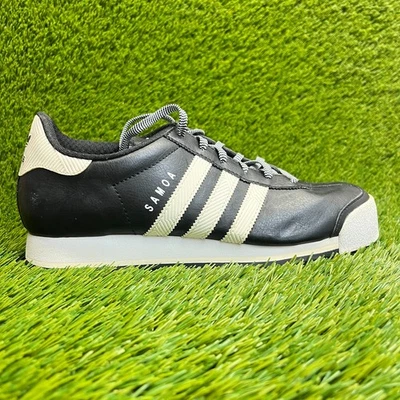 Adidas Samoa Mujer Talla 8.5 Negro Blanco Cuero Atlético Zapatos para Caminar Tenis Foto 1 de 4