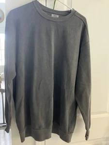 Comfort Colors Garment-Dyed Sweatshirt Gray Large - Picture 1 of 4