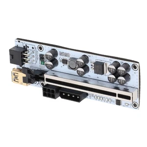 Riser Adapter Card Gold Plated Contacts Fine Workmanship 6 LED Lights Simple NEW - Afbeelding 1 van 12