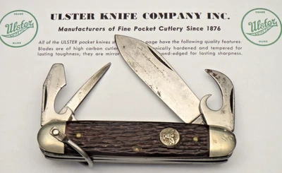 Vintage ULSTER USA Official BSA Scout Knife - Solid Used Knife - Delrin Handles - Image 1 of 4