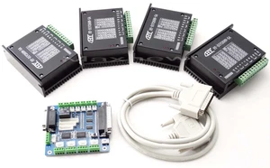 CNC 4 axis Stepper Motor 0.2-5A Driver +Breakout board controller kit for Router - Picture 1 of 1