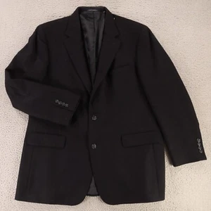Tweed Jacket XL XLT Blue 100% Wool Lambswool Serge Twill Blazer Sport Coat 46L - Picture 1 of 14