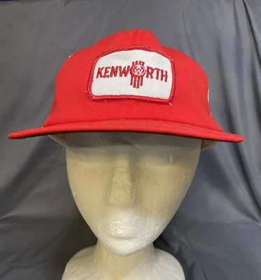 Kenworth Vintage Parche Sombrero Camionero Sombrero Snapback Gorra Ajustable Malla Camiones Foto 1 de 4