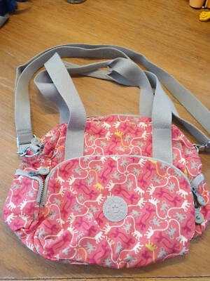 Kipling Henkeltasche M abnehmbarer Schulterriemen Rot mit Kipling-Äffchen Design - Bild 1 von 4