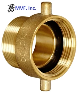1-1/2 Female NST X 1-1/2" Male NPT Pin Lug Brass Hydrant Adapter DIXON HA1515T - Picture 1 of 3