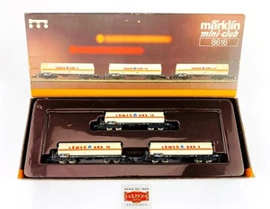ZC87 - MARKLIN Z 8616 - SET DE 3 VAGONES CISTERNA "LÖWEN GAS" - Imagen 1 de 2