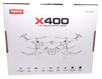SYMA X400 4 Ch Remote Control Mini Drone, Blue/White - Image 1 of 4