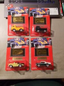 LOT OF 4 1994 JOHNNY LIGHTNING SPECIAL EDITION 2-'65 DODGE PICKUP & 2 1956 CHEVY