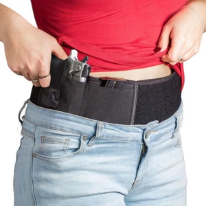 Tactical Belly Band Holster Concealed Carry Pistol w/Mag Pouch Right/Left Hand - Picture 1 of 14