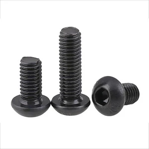 Black M1.6~M12 Button Head Socket Screws Allen Bolts High Tensile 10.9 DIN7380 - Picture 1 of 6