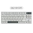 PBT White Style Keycaps For Apple XDA Height Dye-sub 6T2E For MX New T7S9