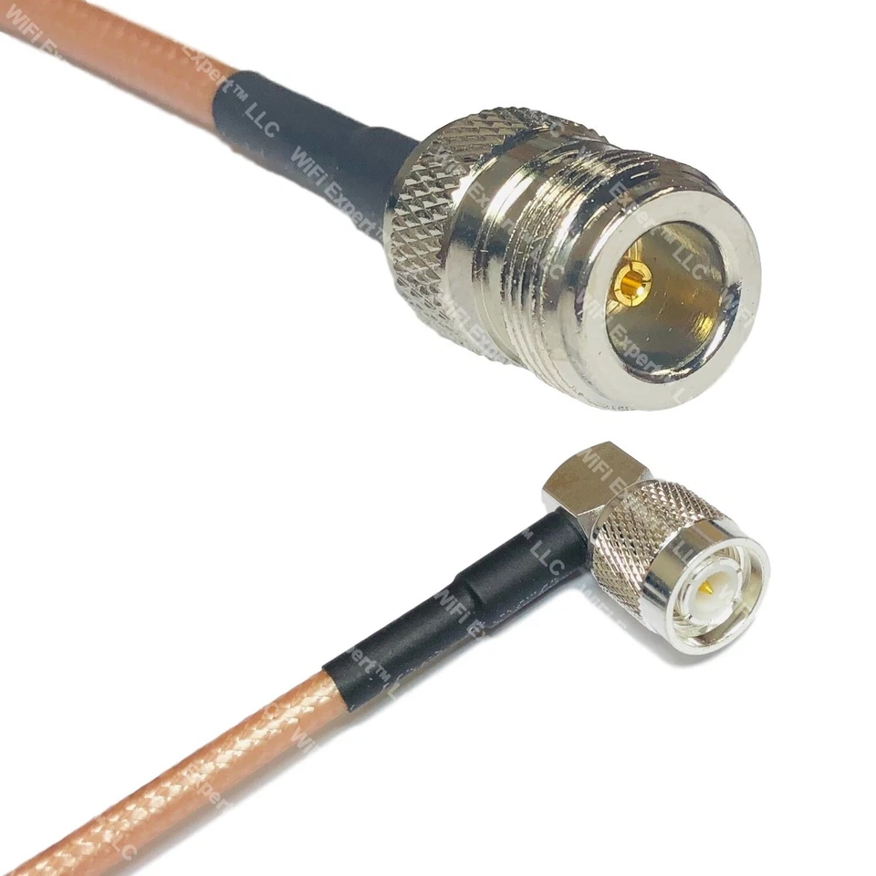 RG400 N FEMALE to TNC Male Angle RF Cable FAST-SHIP LOT - Image 1 of 1