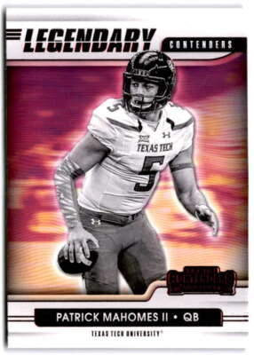 2021 Panini Contenders Draft Legendary Contenders Red #2 Patrick Mahomes ID41104 - Image 1 of 2