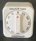 Outil accessoire de cuisine minuterie minute Farberware 3,5 pouces de haut x 3 pouces de long vintage