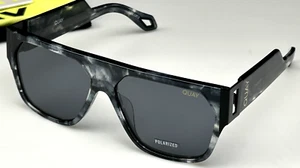 QUAY GO OFF POLARIZED Sunglasses Women's 52mm Black Marble Frame Gray Lens NEW - Picture 1 of 4