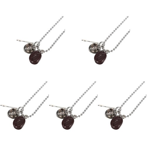 VETEMENTS Confezione 5 Pendenti Tazza Caffè Collana Donna Maglione Lungo Catena Vestiti