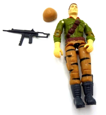 GI Joe Duke Tiger Force Hasbro 1982-83 con casco y pistola juguete vintage suelto como está Foto 1 de 4