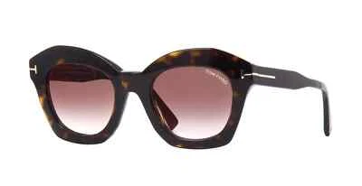 Authentic TOM FORD Bardot-02 TF0689 52F Havana w/Brown Lens Women's Sunglasses - Image 1 of 4