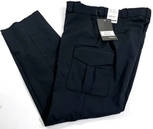 NEW BLAUER WOMENS 14x36 FLEXRS CARGO POCKET PANTS 8665W DARK NAVY UNHEMMED - Picture 1 of 2