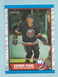 1989-90 OPC O-Pee-Chee Hockey Derek King #6 New York Islanders MINT!