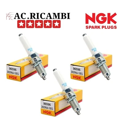3 Candele Accensione Ngk ZKER6A-10EG 96596 Per Seat Ibiza IV Volkswagen Up - Immagine 1 di 2