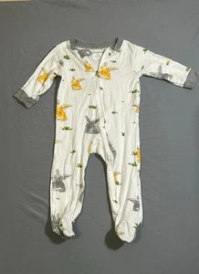 Burts Bees Baby weißer Schlafanzug mit Hasenfüßen (6-9 Monate) - Bild 1 von 4