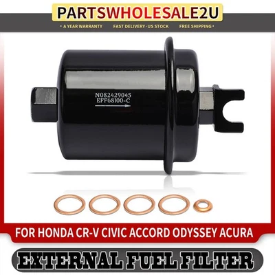 Fuel Filter for Honda CR-V Civic Accord Odyssey Acura RL CL EL TL Integra Isuzu - Image 1 of 4