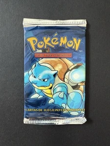 Pokémon Español Base Set Pack Ilimitado Arte Blastoise Precintado Luz Vintage - Imagen 1 de 2