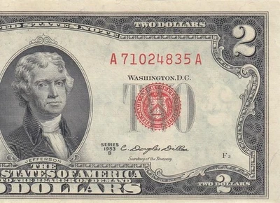 1953-B UNITED STATES NOTE TWO DOLLARS $2 "A" (( GEM UNC )) - Image 1 of 4
