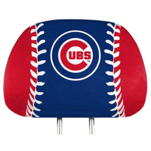 Chicago Cubs MLB Printed Headrest Covers - Picture 1 of 1