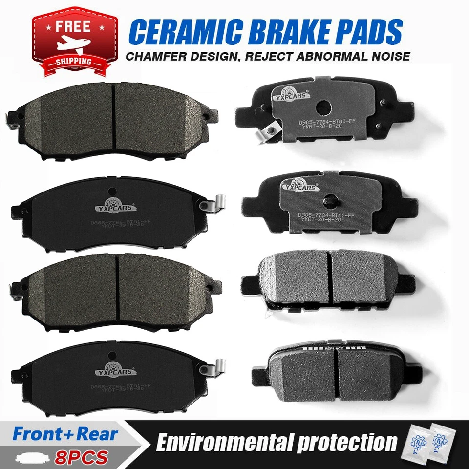 Pastillas de freno delanteras y traseras de cerámica para Infiniti G37 2013 2012 2011-2009 sedán Foto 1 de 4