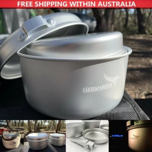 Camp Aluminum Ultralight Camping Cookware For Outdoor Hiking Backpacking - Picture 1 of 7