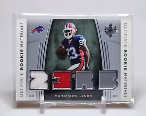 2007 Upper Deck Ultimate Marshawn Lynch Rookie Dual Jersey Patch Relic Two Color - Picture 1 of 2