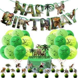 Dinosaur Party Supplies Banner Balloons Birthday Party *43PCS Set Decoration - Picture 1 of 3