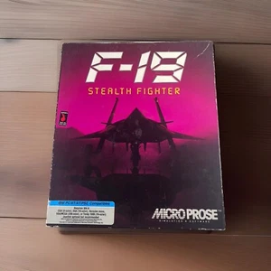 F-19 Stealth Fighter (MicroProse, 1988) PC Atari ST AT Big Box - Maps, Inserts+ - Picture 1 of 13