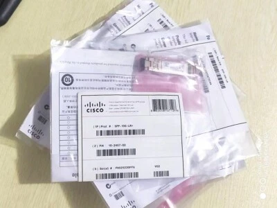 New Sealed Cisco SFP-10G-LR 10GBASE-LR SFP Plug-in Transceiver Module - Image 1 of 2