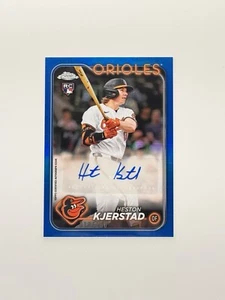 Heston Kjerstad True Blue Auto /150 RC 2024 Topps Update Chrome Orioles - Picture 1 of 2